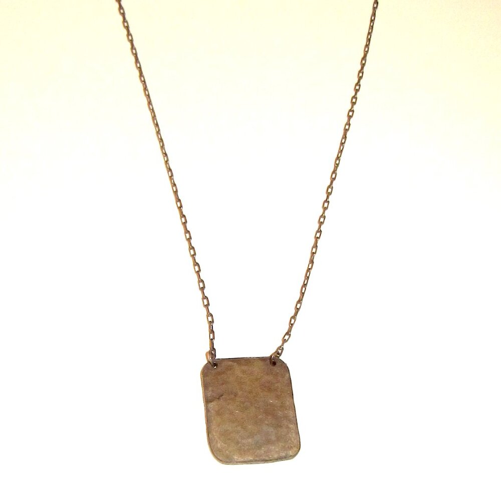 Adina Reyter Silver Rectangle Pendant Necklace